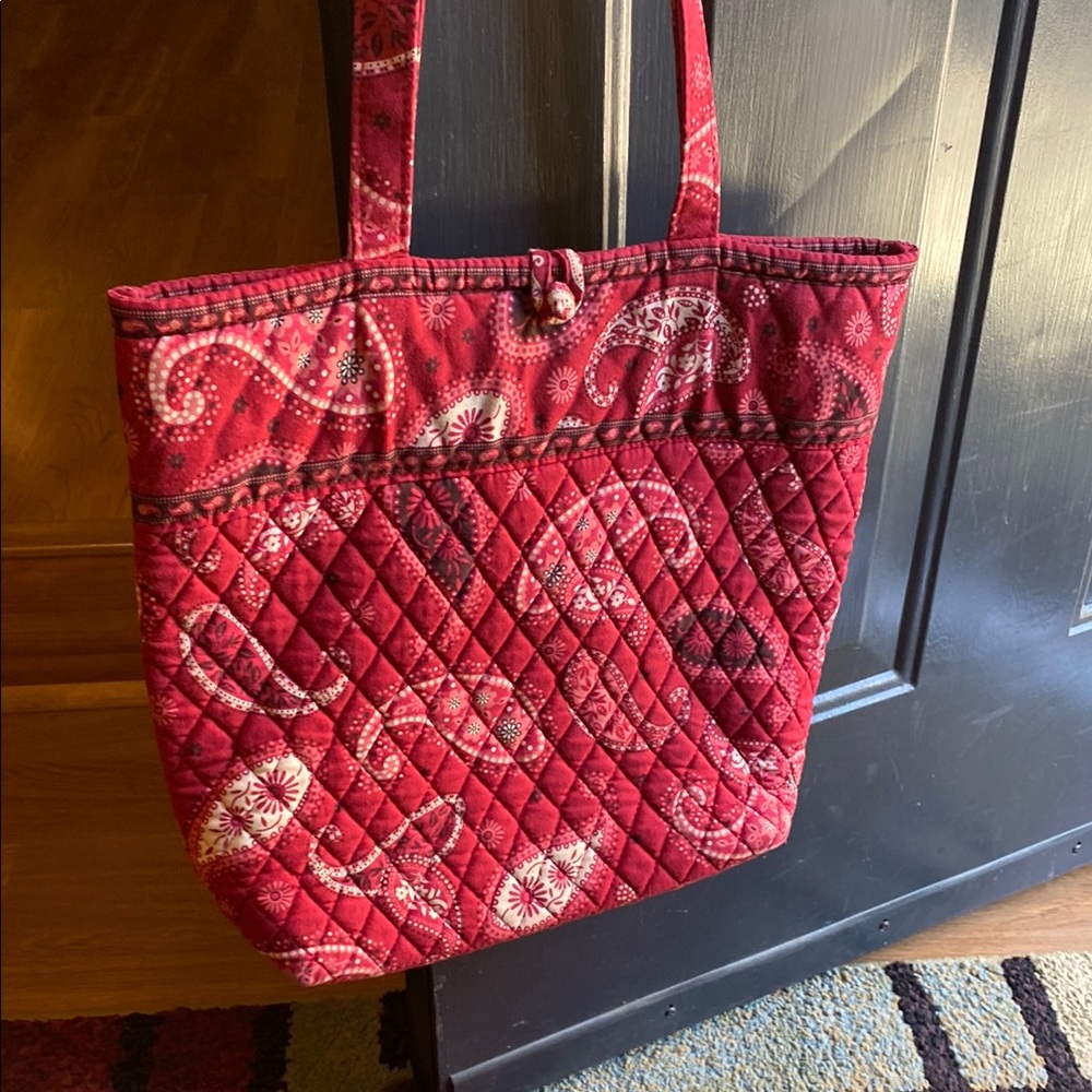 ❤️VERA BRADLEY Red Quilted Tote Bag